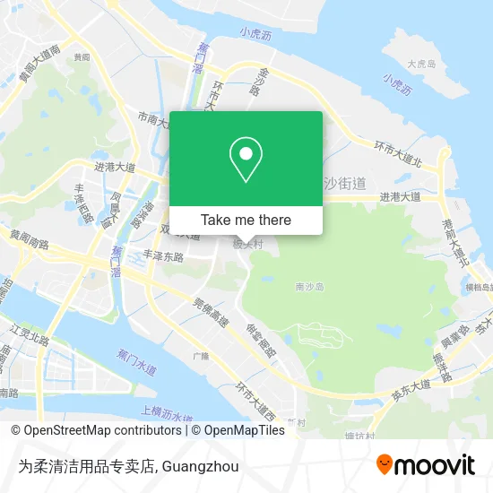为柔清洁用品专卖店 map