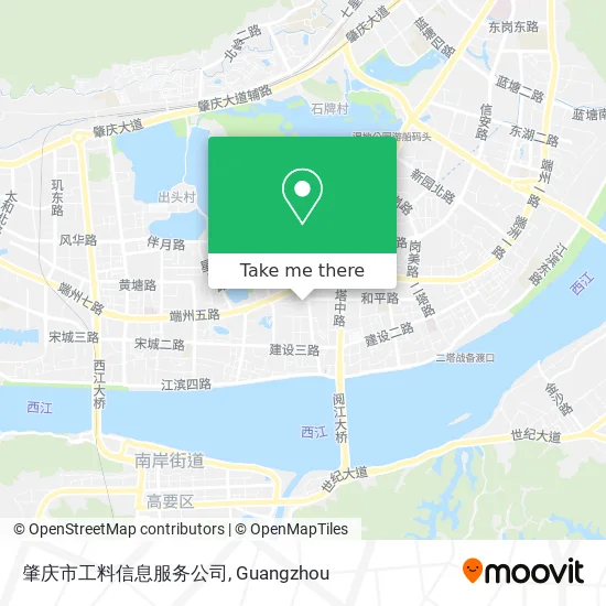肇庆市工料信息服务公司 map