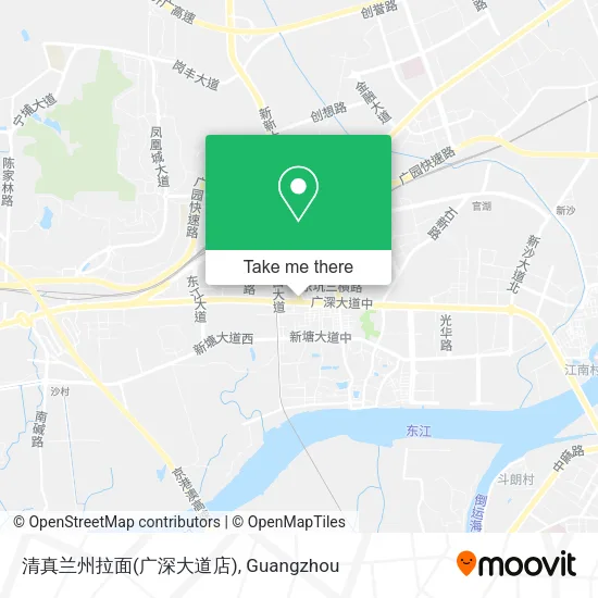清真兰州拉面(广深大道店) map