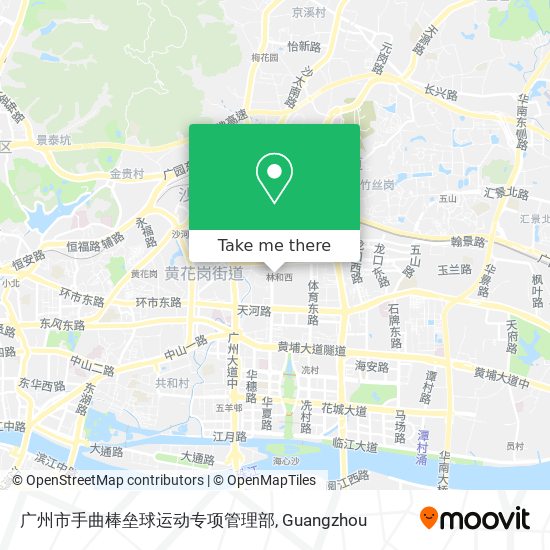 广州市手曲棒垒球运动专项管理部 map