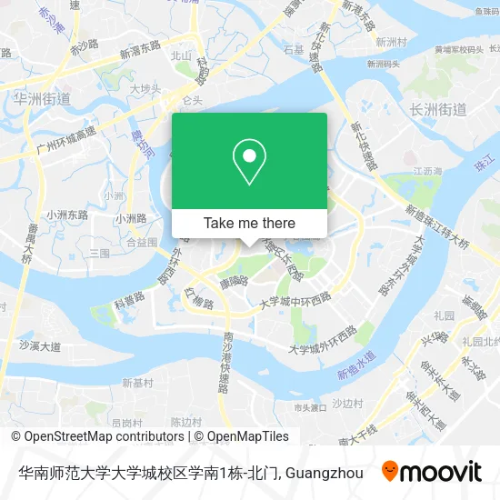 华南师范大学大学城校区学南1栋-北门 map