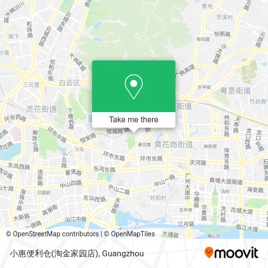 小惠便利仓(淘金家园店) map