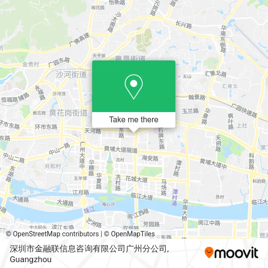 深圳市金融联信息咨询有限公司广州分公司 map