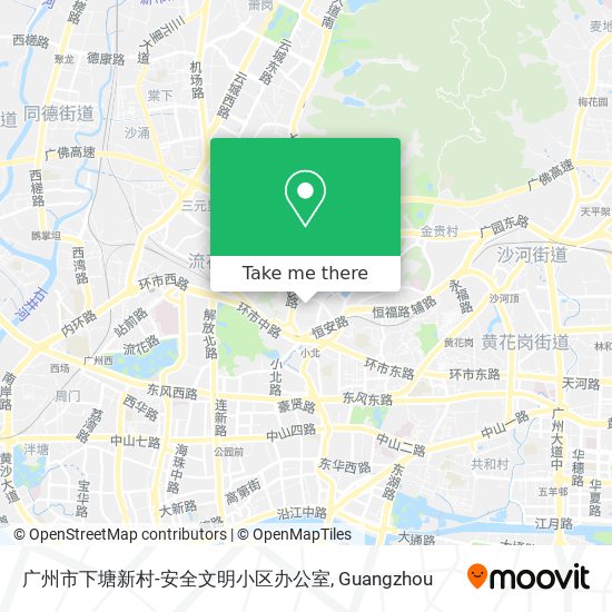 广州市下塘新村-安全文明小区办公室 map