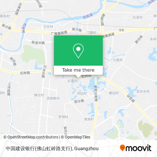 中国建设银行(佛山虹岭路支行) map