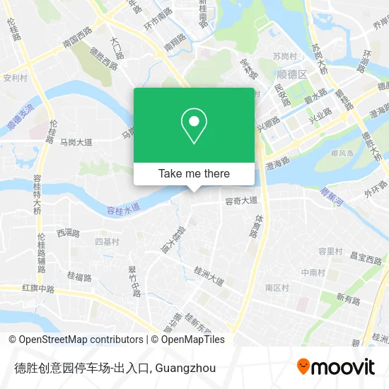 德胜创意园停车场-出入口 map
