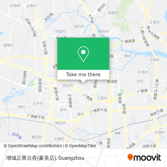 增城正果云吞(豪美店) map