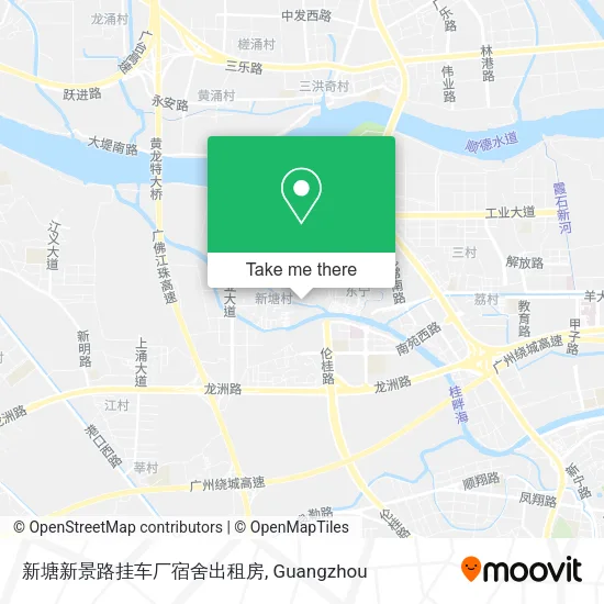 新塘新景路挂车厂宿舍出租房 map