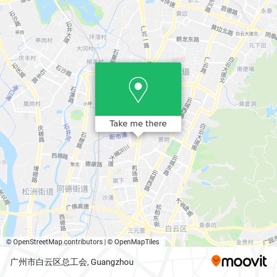 广州市白云区总工会 map