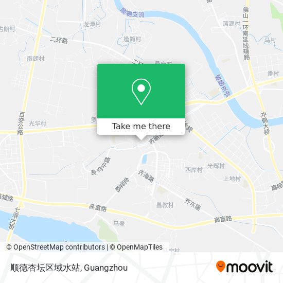 顺德杏坛区域水站 map