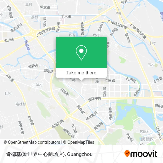 肯德基(新世界中心商场店) map