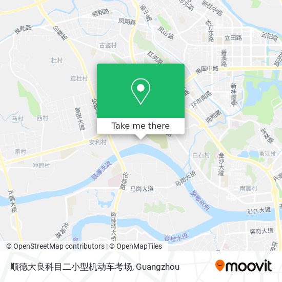 顺德大良科目二小型机动车考场 map