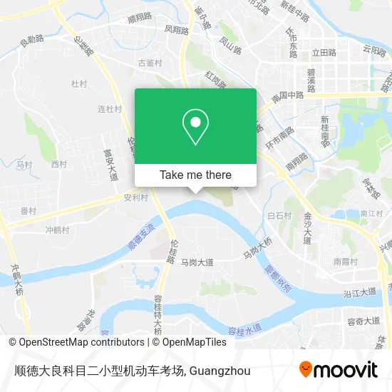 顺德大良科目二小型机动车考场 map
