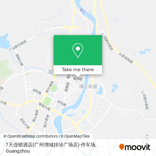 7天连锁酒店(广州增城挂绿广场店)-停车场 map