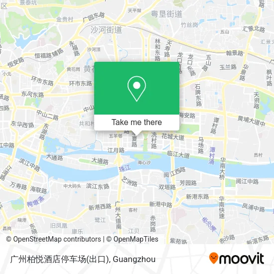 广州柏悦酒店停车场(出口) map