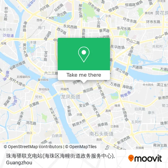 珠海驿联充电站(海珠区海幢街道政务服务中心) map