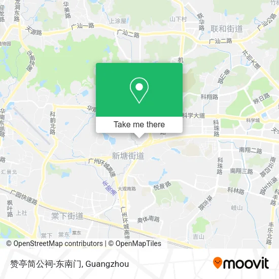 赞亭简公祠-东南门 map