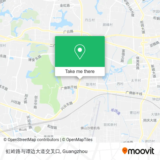 虹岭路与谭边大道交叉口 map