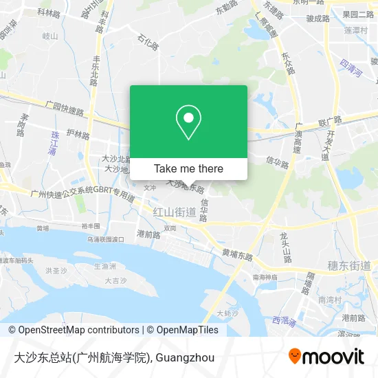 大沙东总站(广州航海学院) map