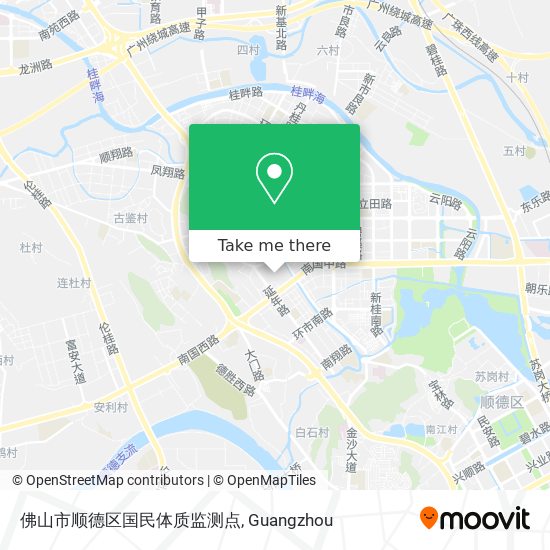 佛山市顺德区国民体质监测点 map