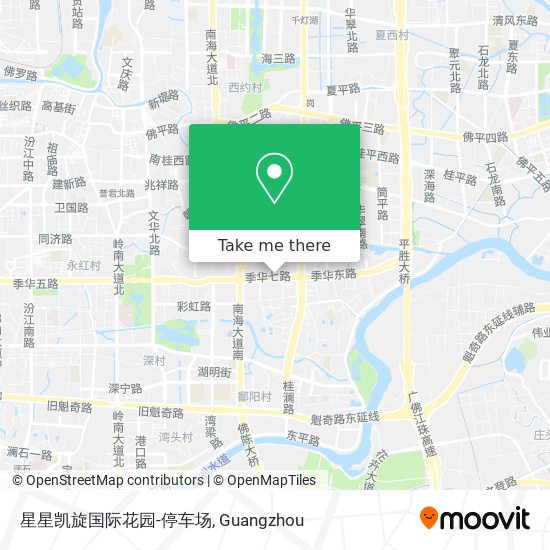 星星凯旋国际花园-停车场 map