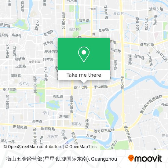 衡山五金经营部(星星·凯旋国际东南) map