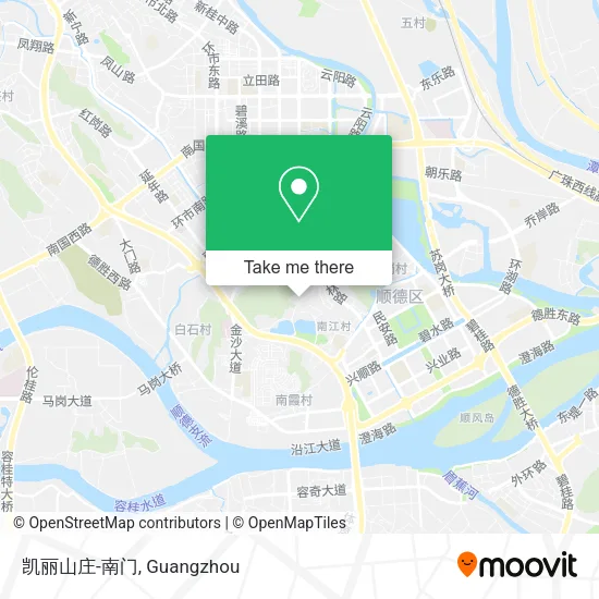 凯丽山庄-南门 map