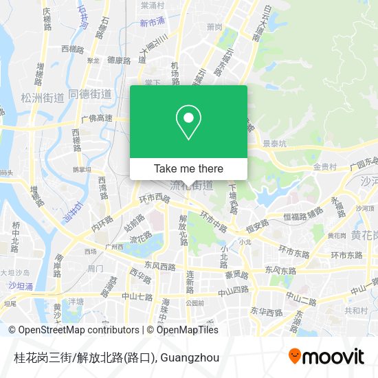 桂花岗三街/解放北路(路口) map