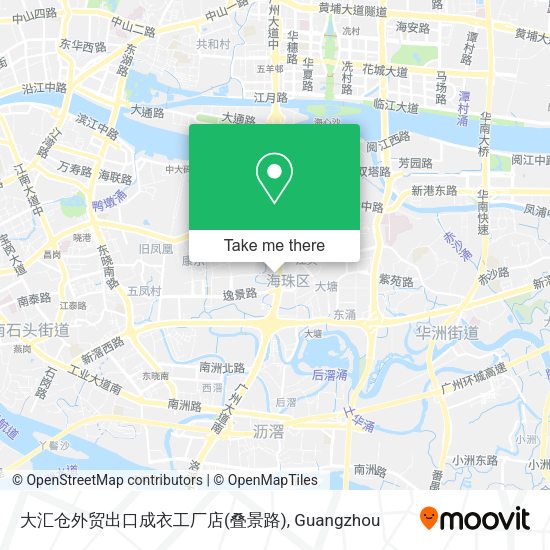大汇仓外贸出口成衣工厂店(叠景路) map