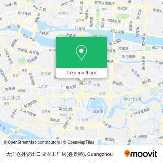 大汇仓外贸出口成衣工厂店(叠景路) map