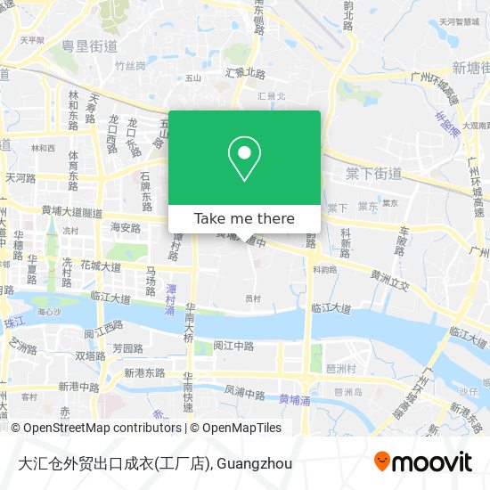 大汇仓外贸出口成衣(工厂店) map