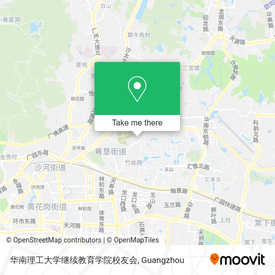 华南理工大学继续教育学院校友会 map