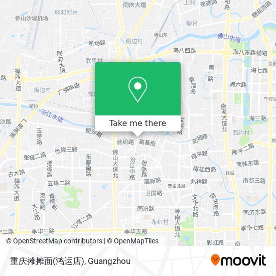 重庆摊摊面(鸿运店) map