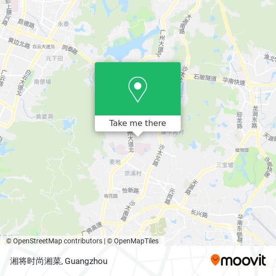 湘将时尚湘菜 map