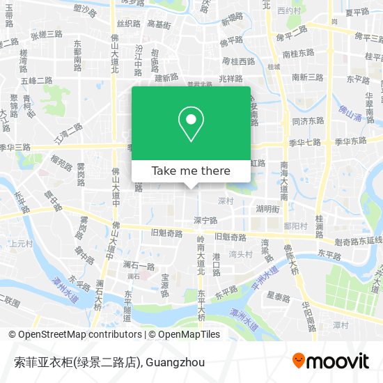 索菲亚衣柜(绿景二路店) map