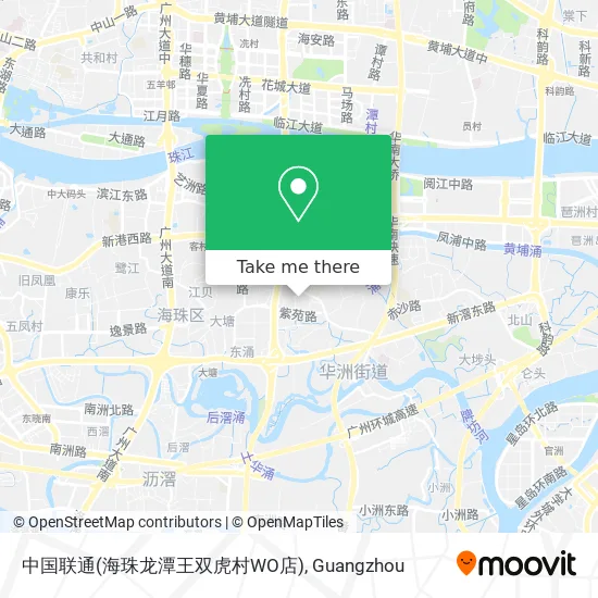 中国联通(海珠龙潭王双虎村WO店) map