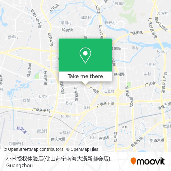 小米授权体验店(佛山苏宁南海大沥新都会店) map