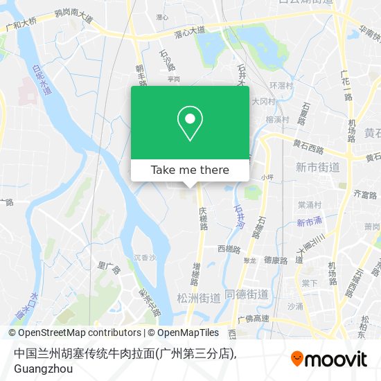 中国兰州胡塞传统牛肉拉面(广州第三分店) map