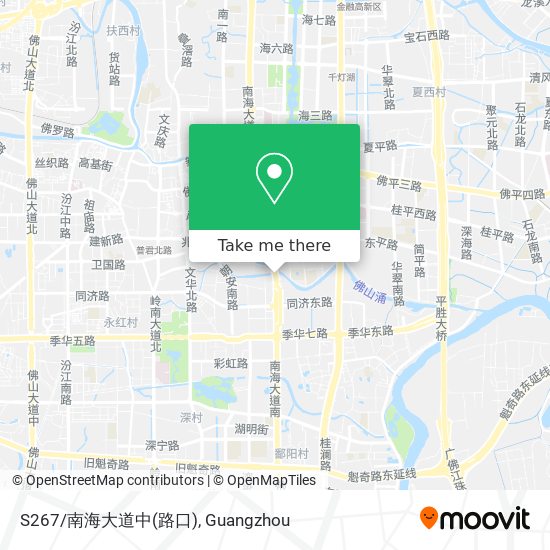 S267/南海大道中(路口) map