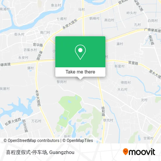 喜程度假式-停车场 map