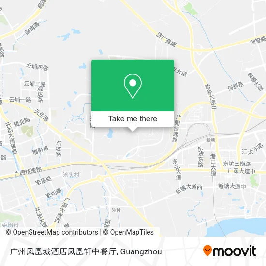 广州凤凰城酒店凤凰轩中餐厅 map