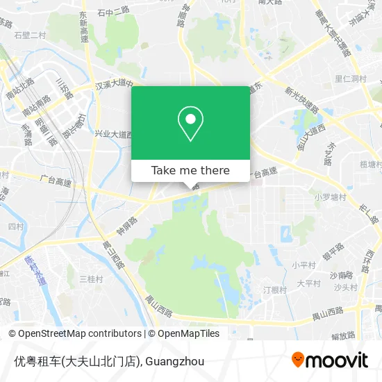 优粤租车(大夫山北门店) map