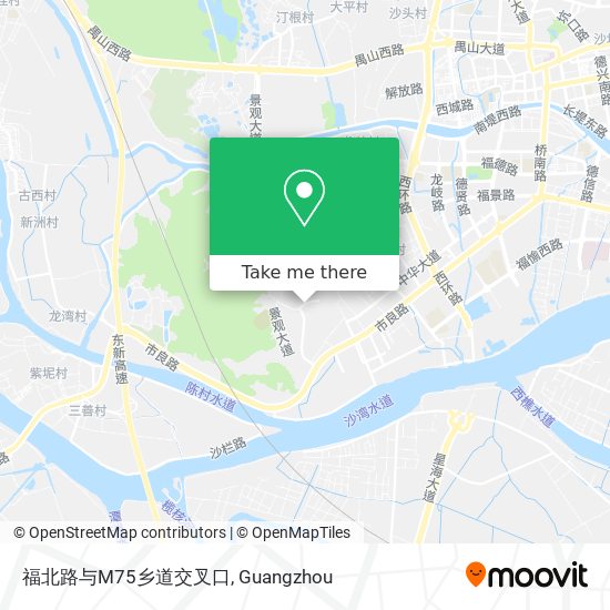 福北路与M75乡道交叉口 map