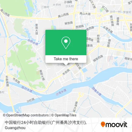 中国银行24小时自助银行(广州番禺沙湾支行) map