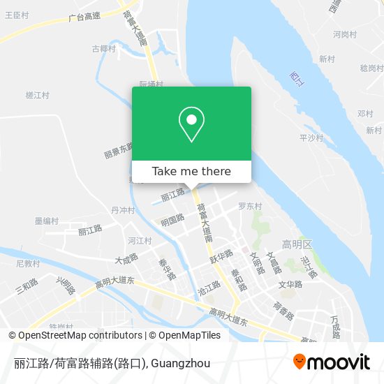 丽江路/荷富路辅路(路口) map