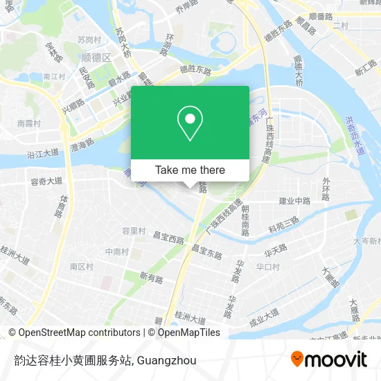 韵达容桂小黄圃服务站 map