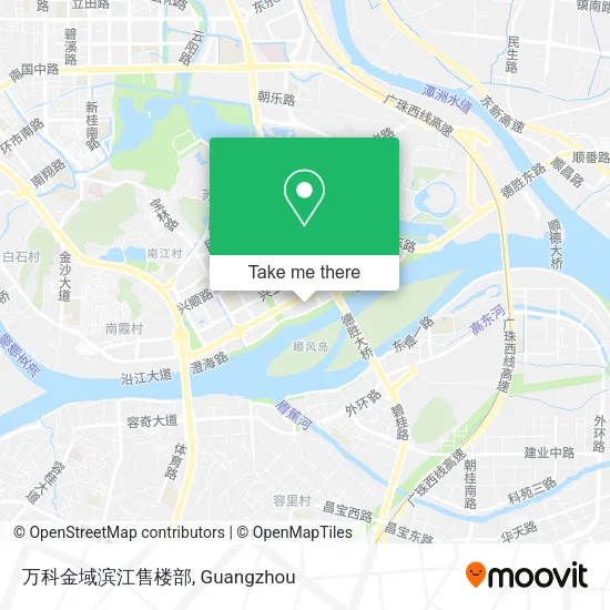 万科金域滨江售楼部 map