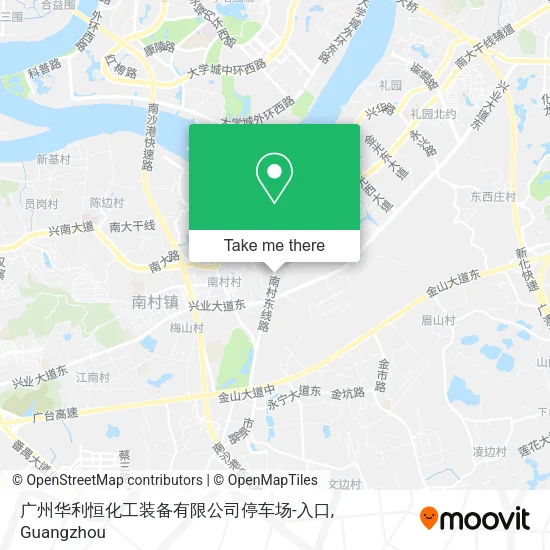 广州华利恒化工装备有限公司停车场-入口 map