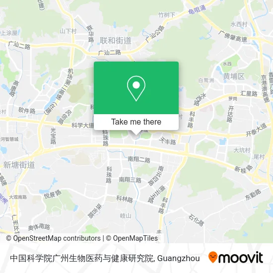 中国科学院广州生物医药与健康研究院 map
