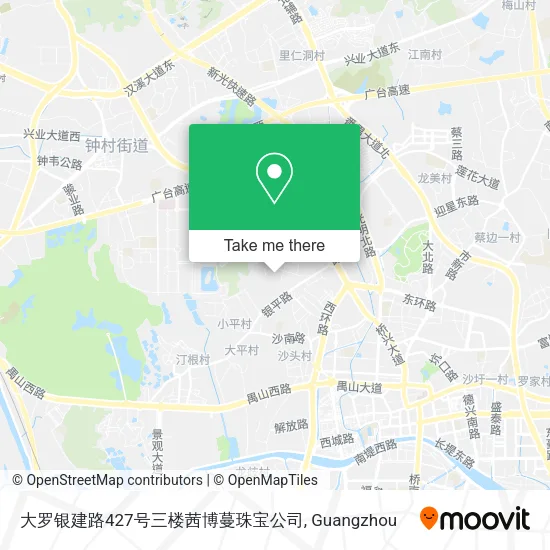 大罗银建路427号三楼茜博蔓珠宝公司 map
